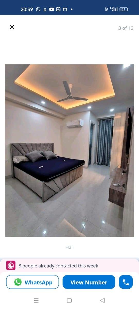 3 bhk semi furnished Flat in sector 57 Gurgaon Haryana