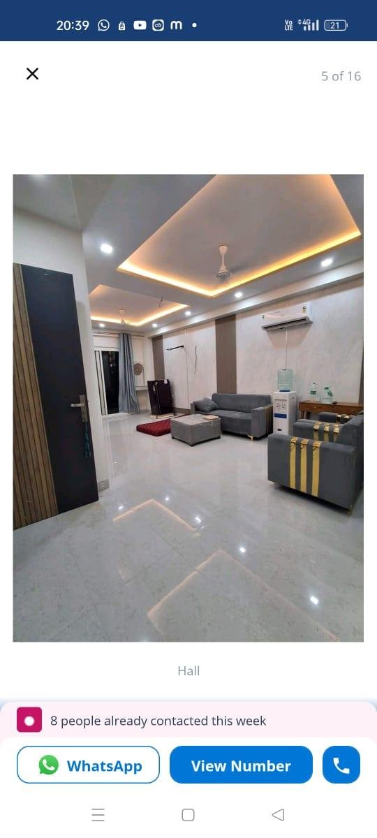 3 bhk semi furnished Flat in sector 57 Gurgaon Haryana